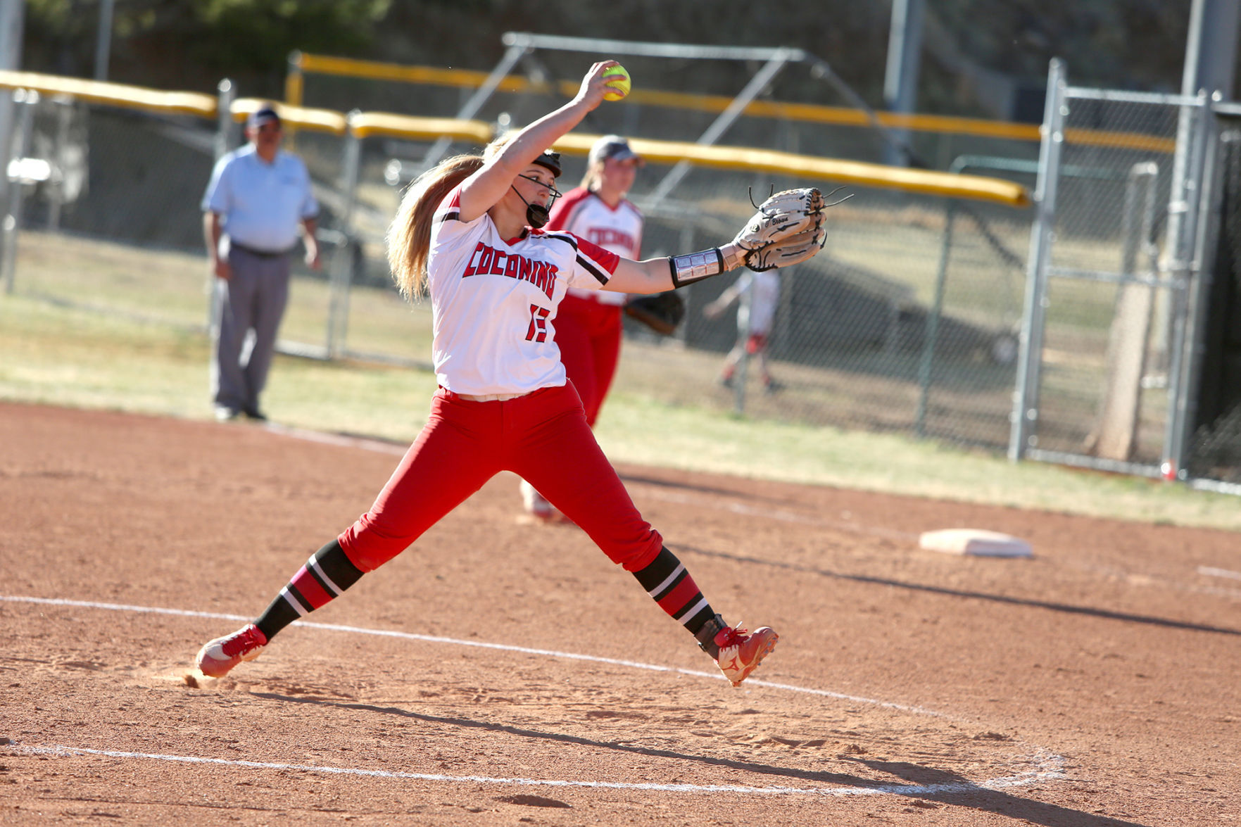 Taylor Brown pitches